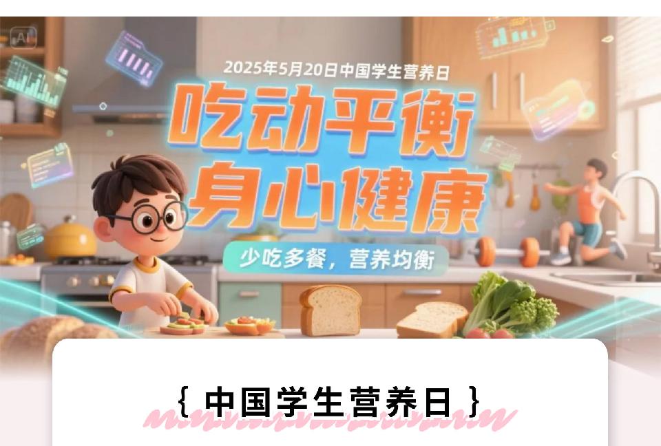 【中国学生营养日】吃动平衡，身心健康